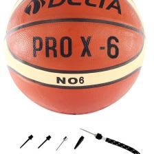Pro X Deluxe Kauçuk 6 Numara Basketbol Topu + Top Pompası