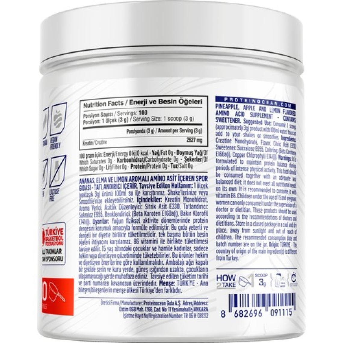 Proteinocean Creatine - Gummy Bear - 300G - 100 Servis