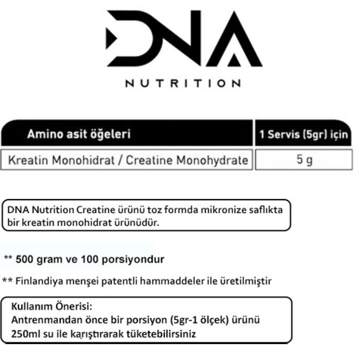 Dna Nutrition Creatine Monohydrate 500 gr