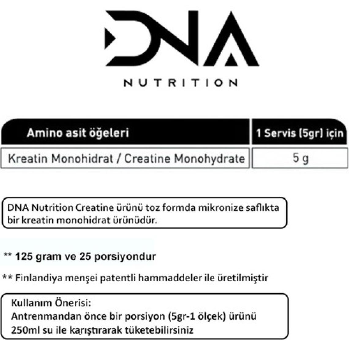 Dna Nutrition Creatine Monohydrate 125gr