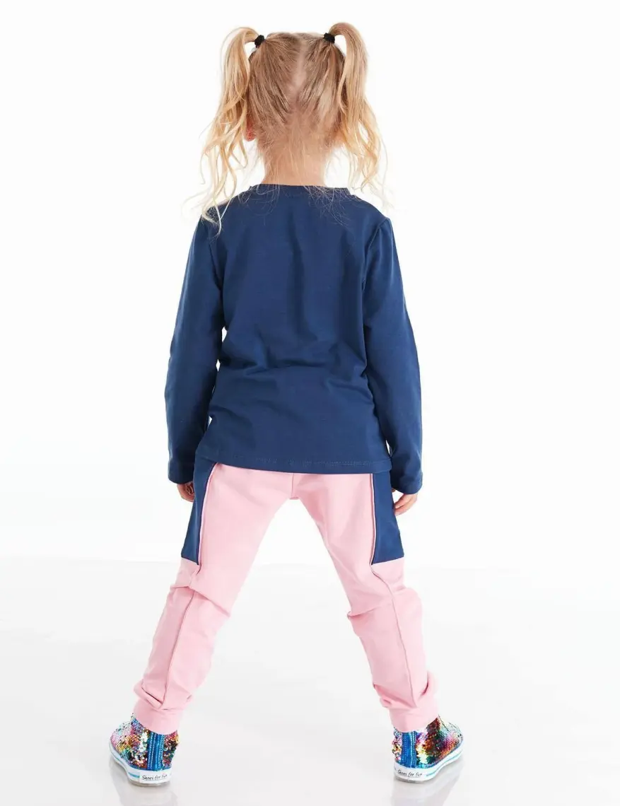 Denokids Cute Fox Kız Çocuk T-shirt Pantolon Takım