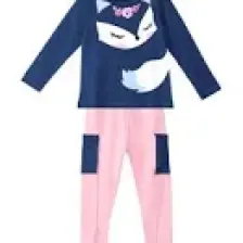 Denokids Cute Fox Kız Çocuk T-shirt Pantolon Takım