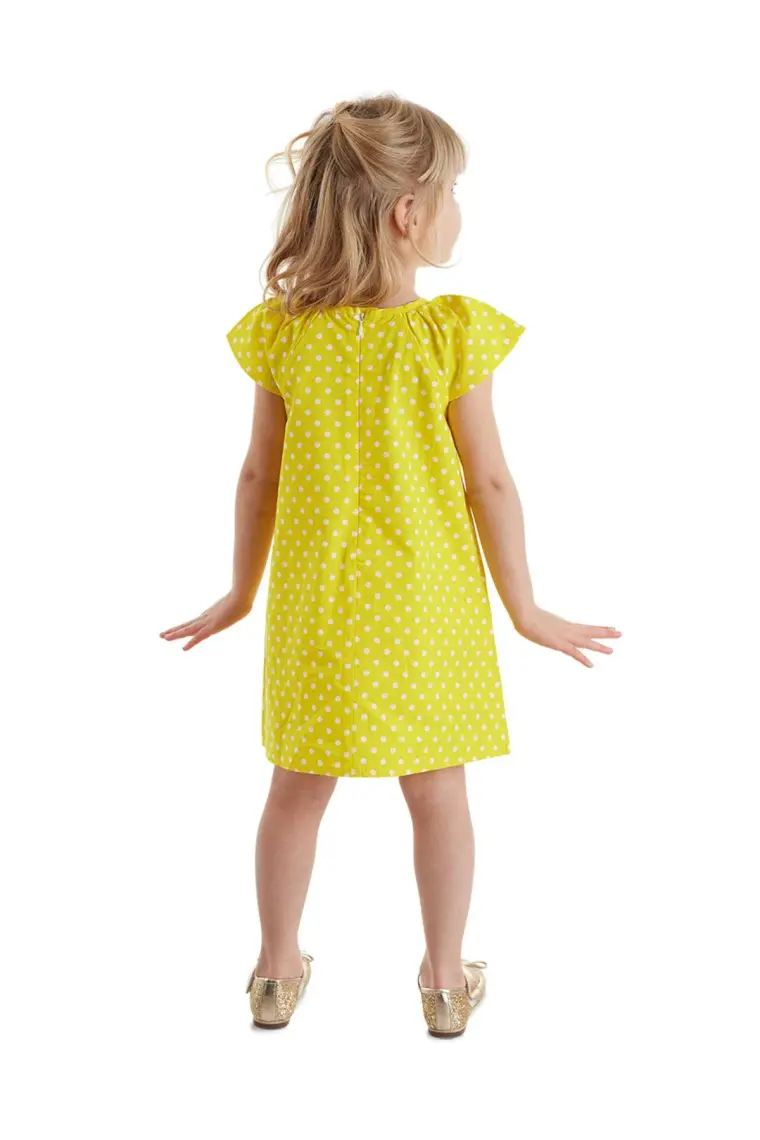 Denokids Puanlı Arılar Kız Çocuk Elbise