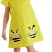 Denokids Puanlı Arılar Kız Çocuk Elbise