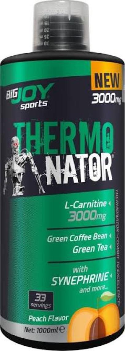 Bigjoy Sports Terminator L-Carnitine 3000 mg Şeftali Aroma 1000 ml L Karnitin Termojenik Kafein