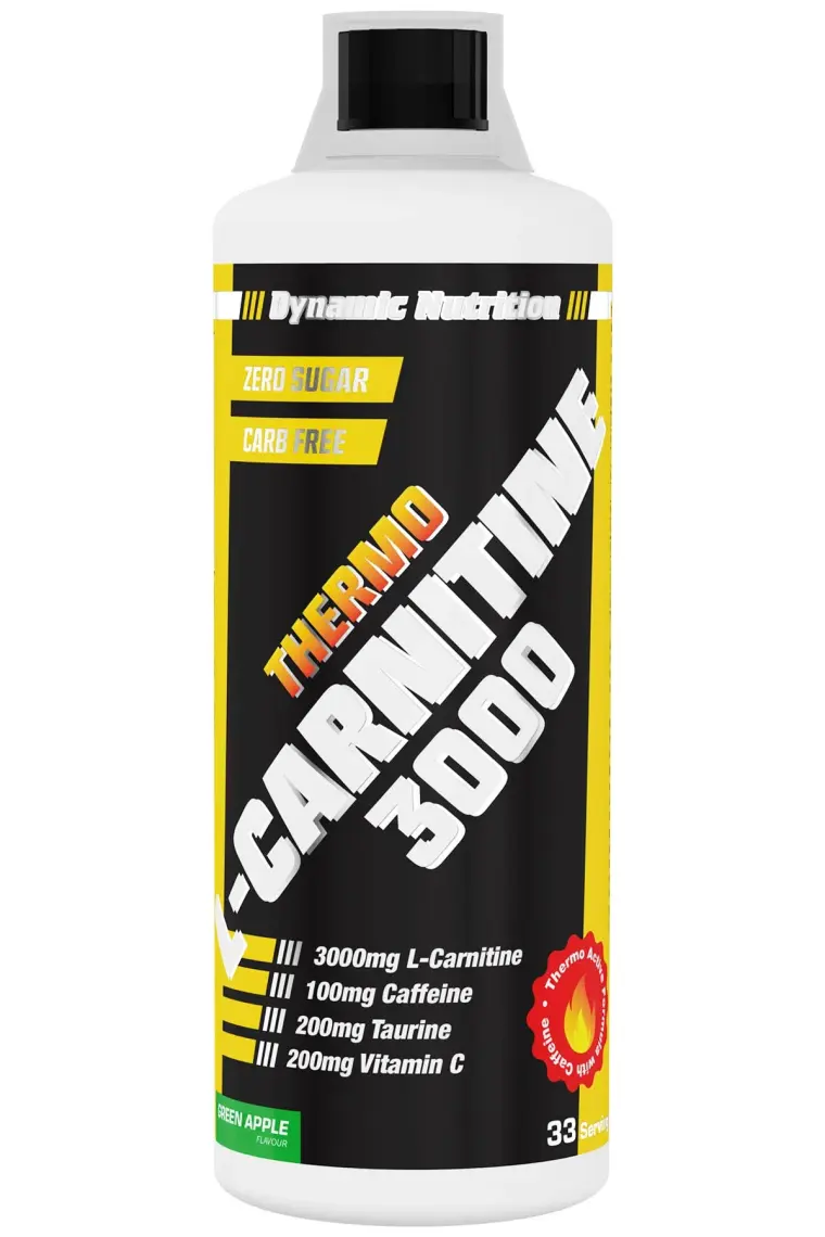 Dynamic Nutrition L-carnitine Thermo 3000 - 1000 ml - Yeşil Elma Aromalı - 40 Servis - L-karnitin