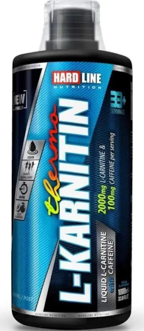 Hardline Nutrition L-Karnitin Thermo - Lcarnitine, Caffeine (Kafein) 1000 Ml Şeftali