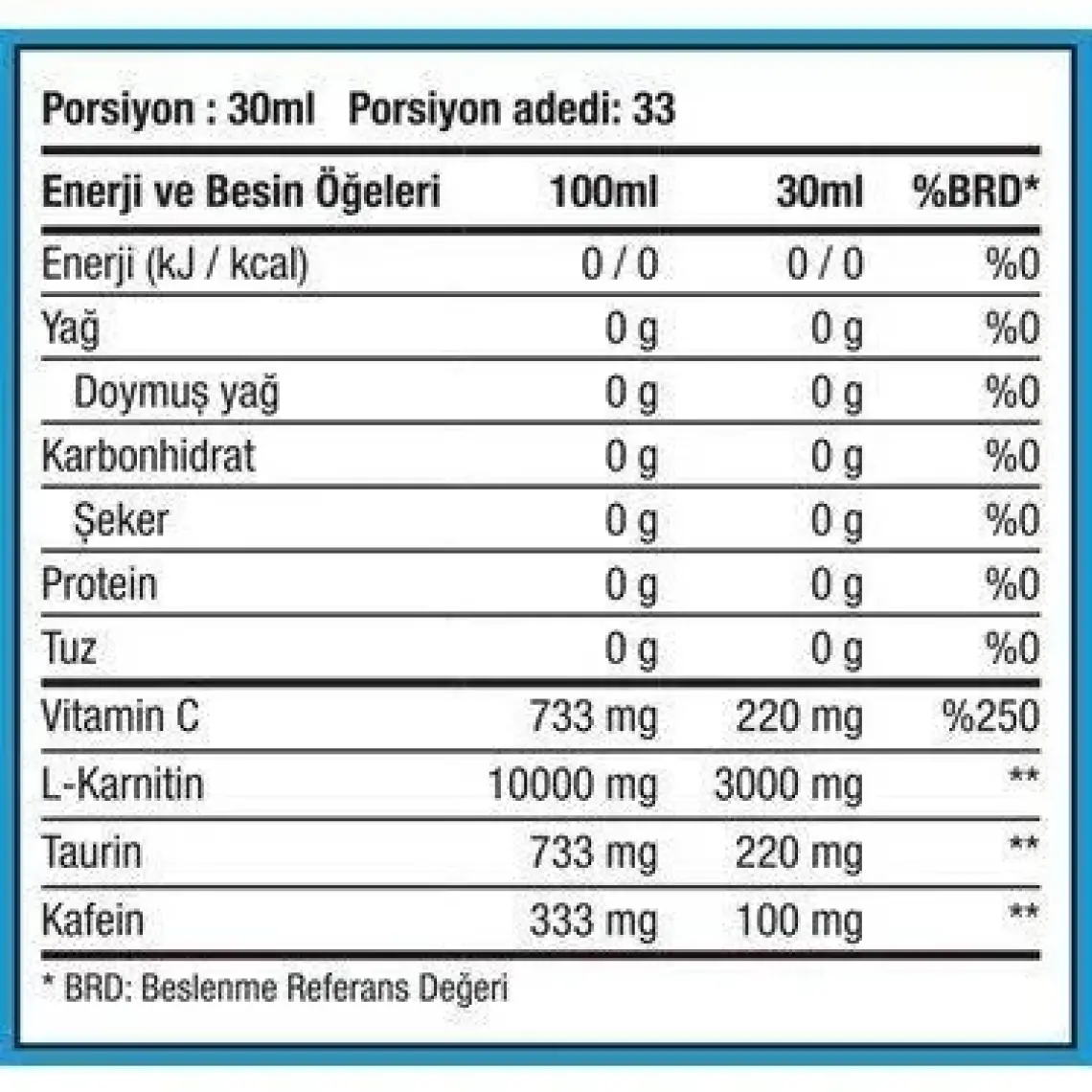 Hardline Nutrition L-Karnitin Thermo - LCarnitine, Caffeine (Kafein)  1000 ml Yeşil Elma
