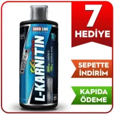 Hardline Nutrition L-Karnitin Thermo - LCarnitine, Caffeine (Kafein)  1000 ml Yeşil Elma