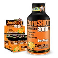 ZeroSHOT L-Carnitine 3000 mg 12 x 60 ml Portakal Aromalı