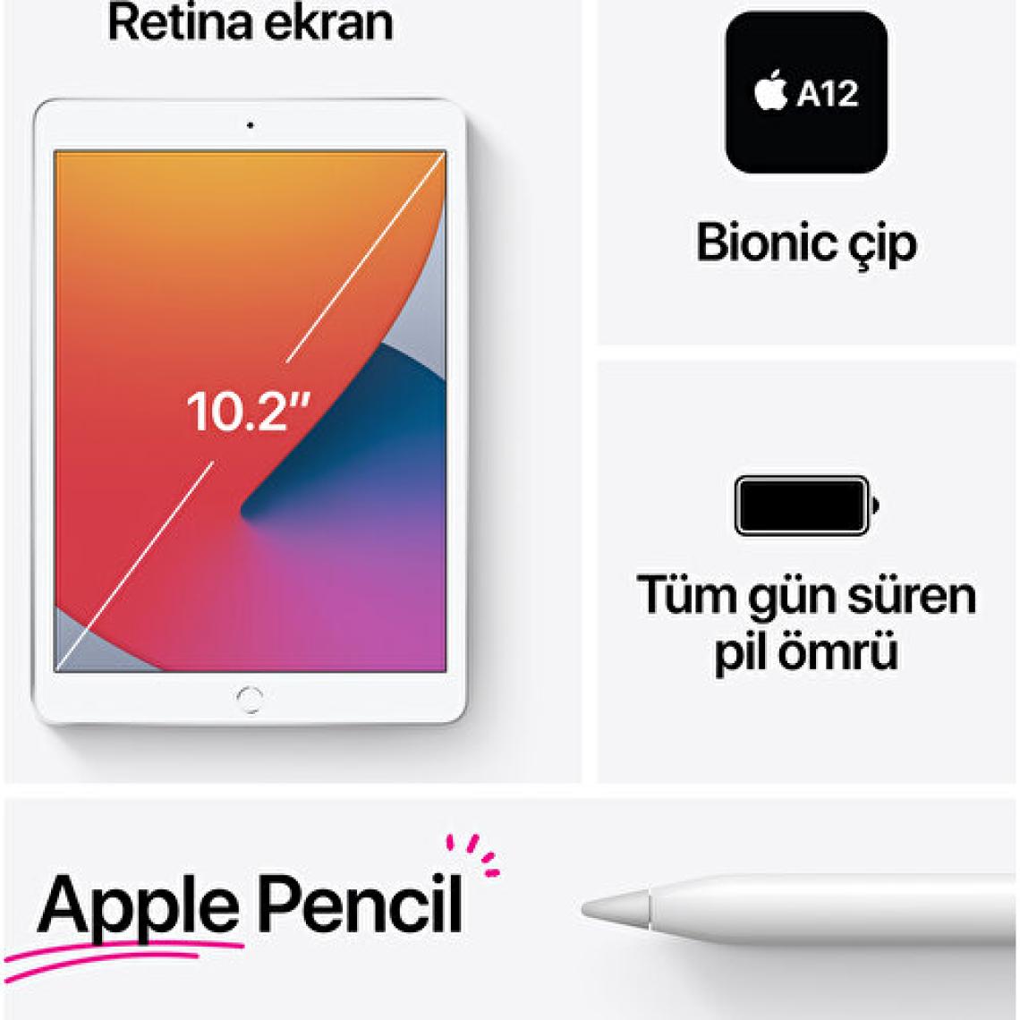 iPad 8.Nesil Wi-Fi 32 GB 10.2" MYLC2TU/A Altın Tablet