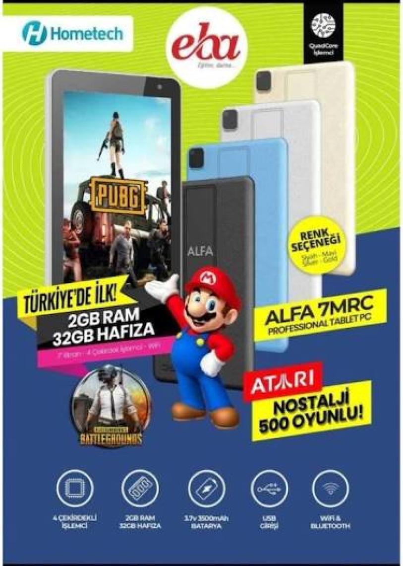 Hometech Alfa 7MRC 32GB 7" Tablet Siyah