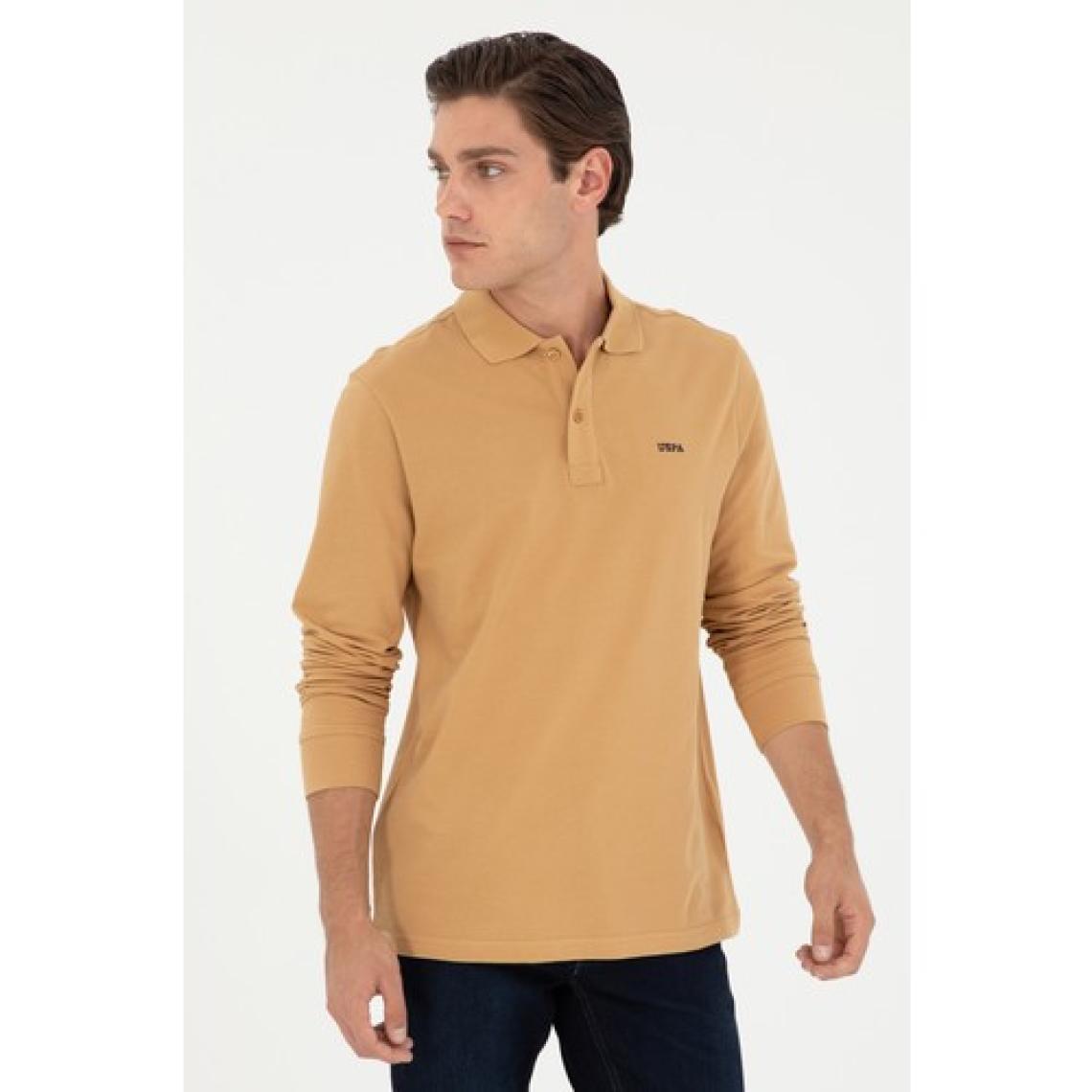 U.S. Polo Assn. Erkek Camel Sweatshirt 50295169-VR015