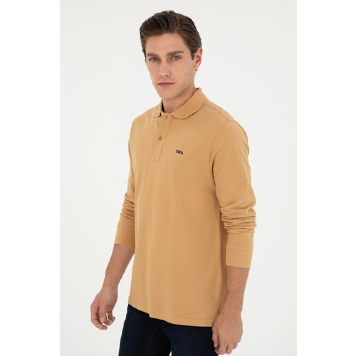 U.S. Polo Assn. Erkek Camel Sweatshirt 50295169-VR015