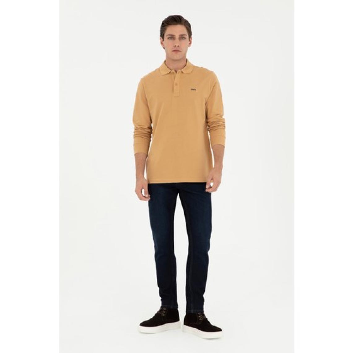 U.S. Polo Assn. Erkek Camel Sweatshirt 50295169-VR015