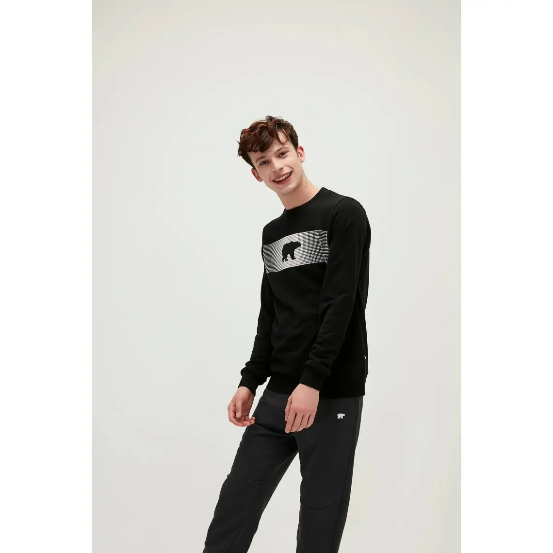 Bad Bear Fancy Crewneck Siyah Erkek Sweatshirt 19.02.12.007-C01