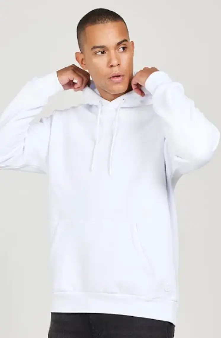 Altınyıldız Classics Erkek Beyaz Standart Fit Normal Kesim Içi Polarlı 3 Iplik Kapüşonlu Pamuklu Sweatshirt
