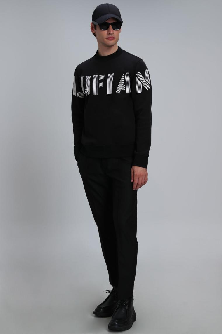 Lufian Todillo Erkek Sweatshirt Siyah