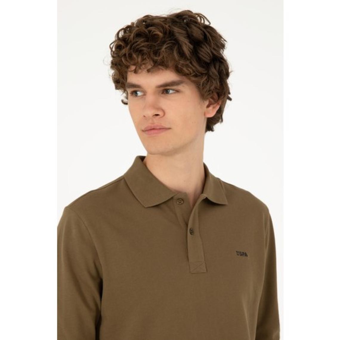 U.S. Polo Assn. Erkek Haki Sweatshirt 50295169-VR027