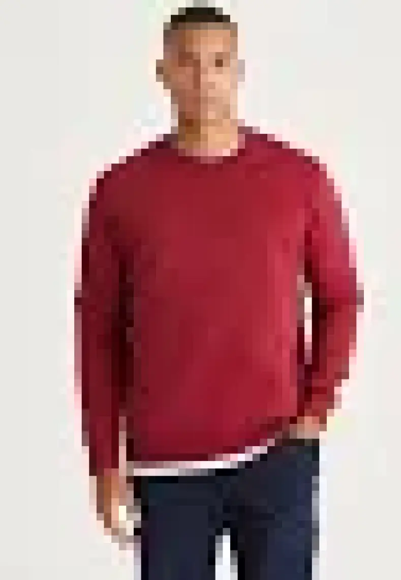 Altınyıldız Classics Erkek Bordo Standart Fit Normal Kesim Içi Polarlı 3 Iplik Bisiklet Yaka Pamuklu Sweatshirt