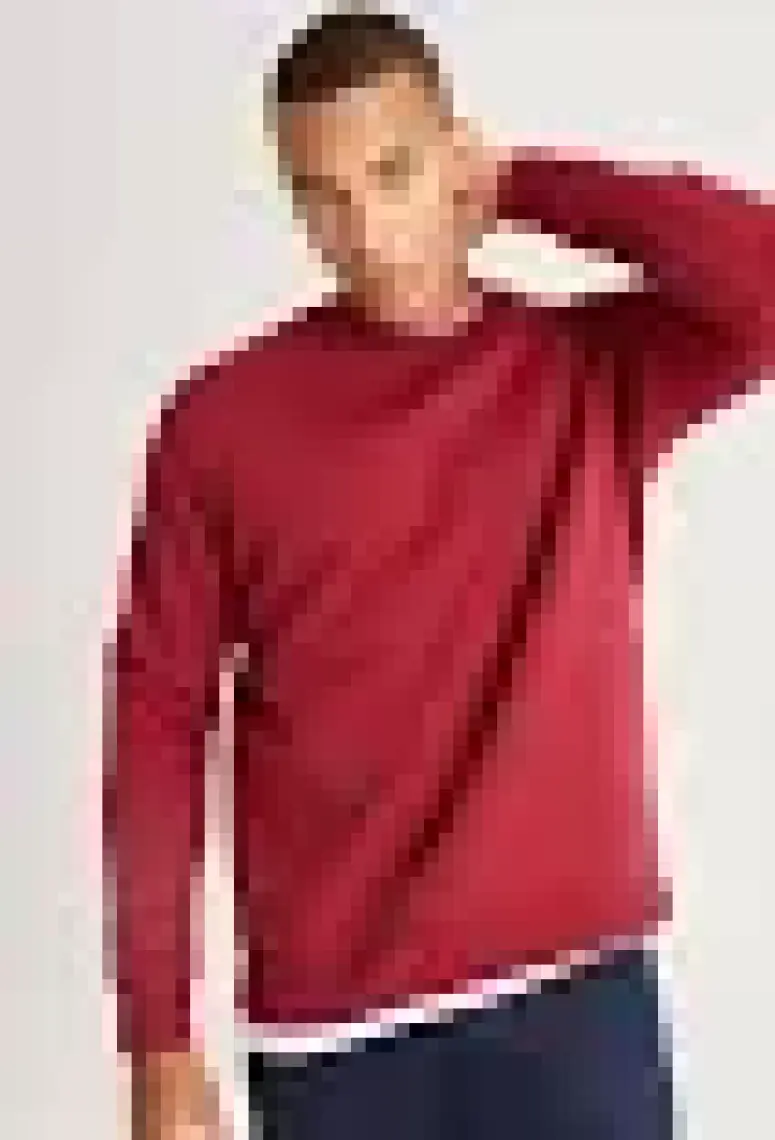 Altınyıldız Classics Erkek Bordo Standart Fit Normal Kesim Içi Polarlı 3 Iplik Bisiklet Yaka Pamuklu Sweatshirt