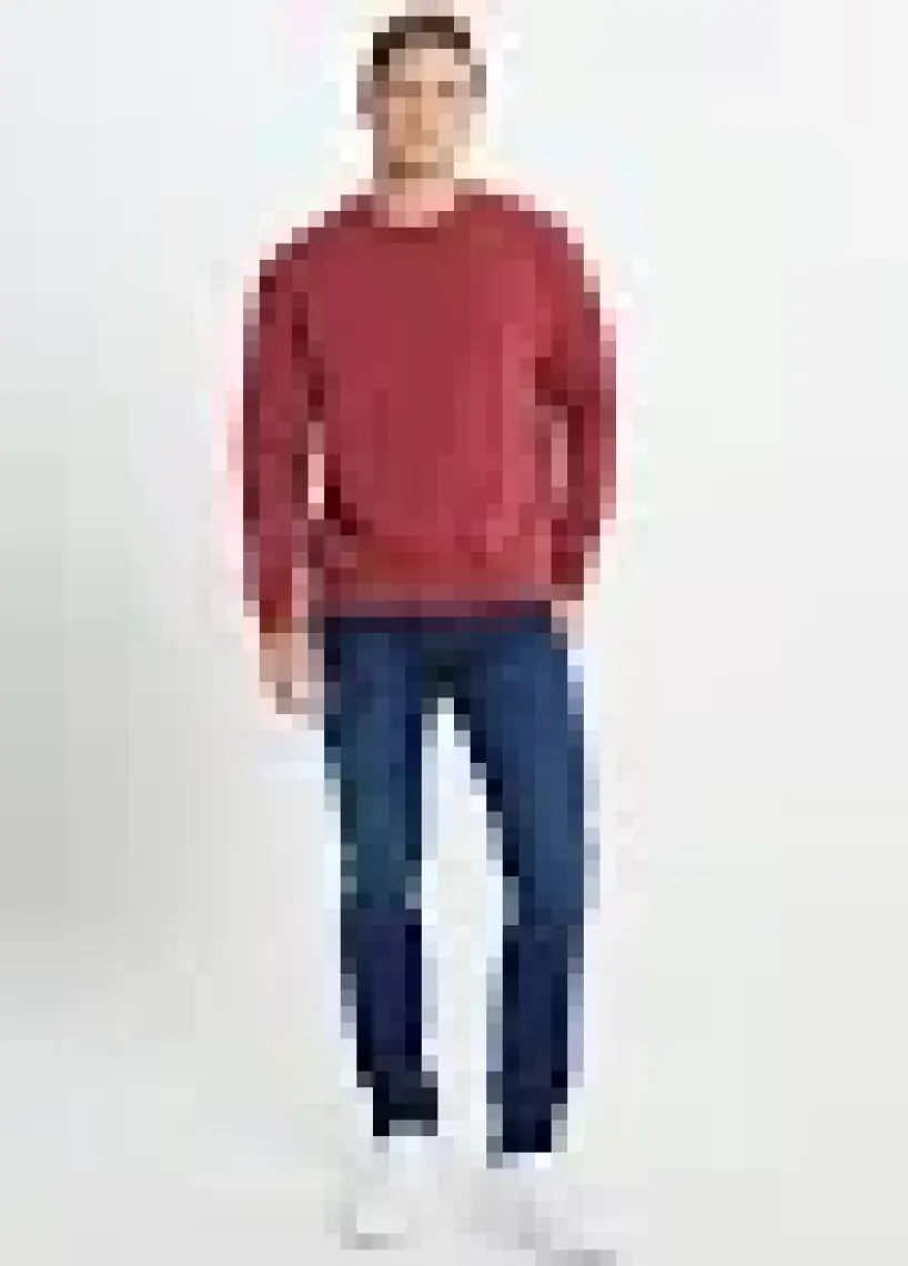 Altınyıldız Classics Erkek Bordo Standart Fit Normal Kesim Içi Polarlı 3 Iplik Bisiklet Yaka Pamuklu Sweatshirt