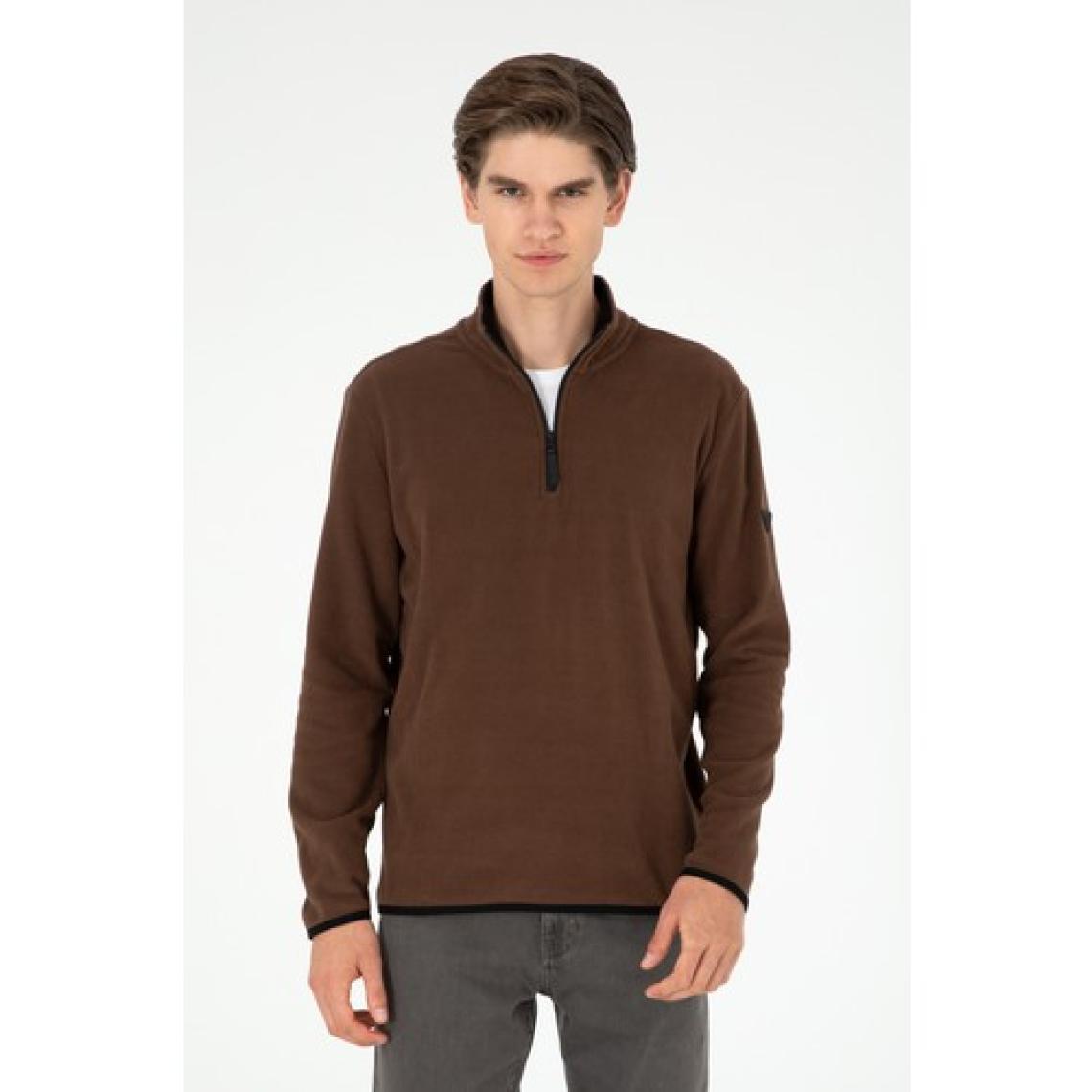 U.S. Polo Assn. Erkek Kahverengi Sweatshirt 50298085-VR029