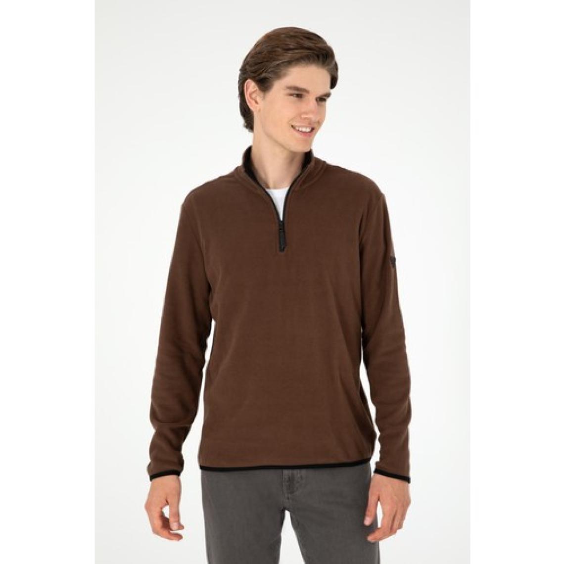 U.S. Polo Assn. Erkek Kahverengi Sweatshirt 50298085-VR029