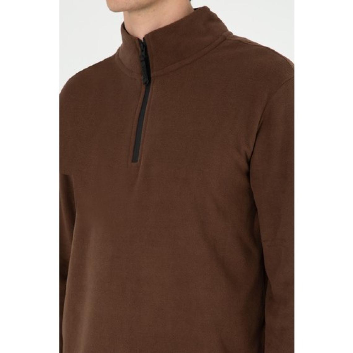 U.S. Polo Assn. Erkek Kahverengi Sweatshirt 50298085-VR029