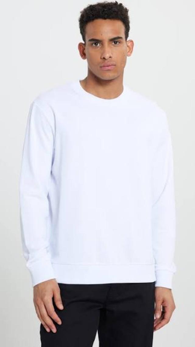 Altınyıldız Classics Erkek Beyaz Standart Fit Normal Kesim Bisiklet Yaka 3 Iplik Pamuklu Sweatshirt