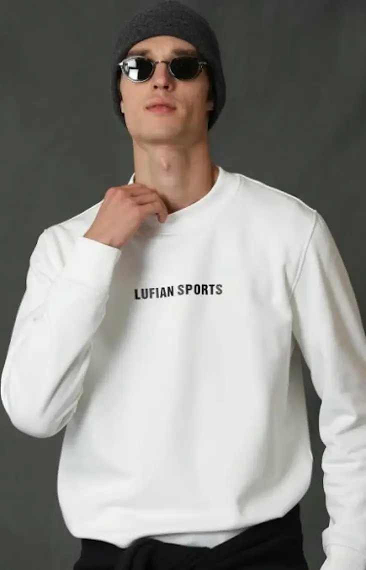 Lufian Star Erkek Sweatshirt Siyah