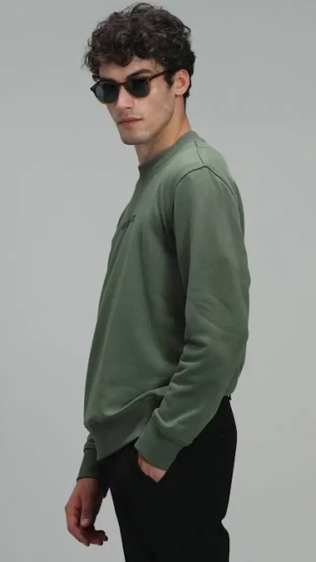 Lufian Star Erkek Sweatshirt Siyah