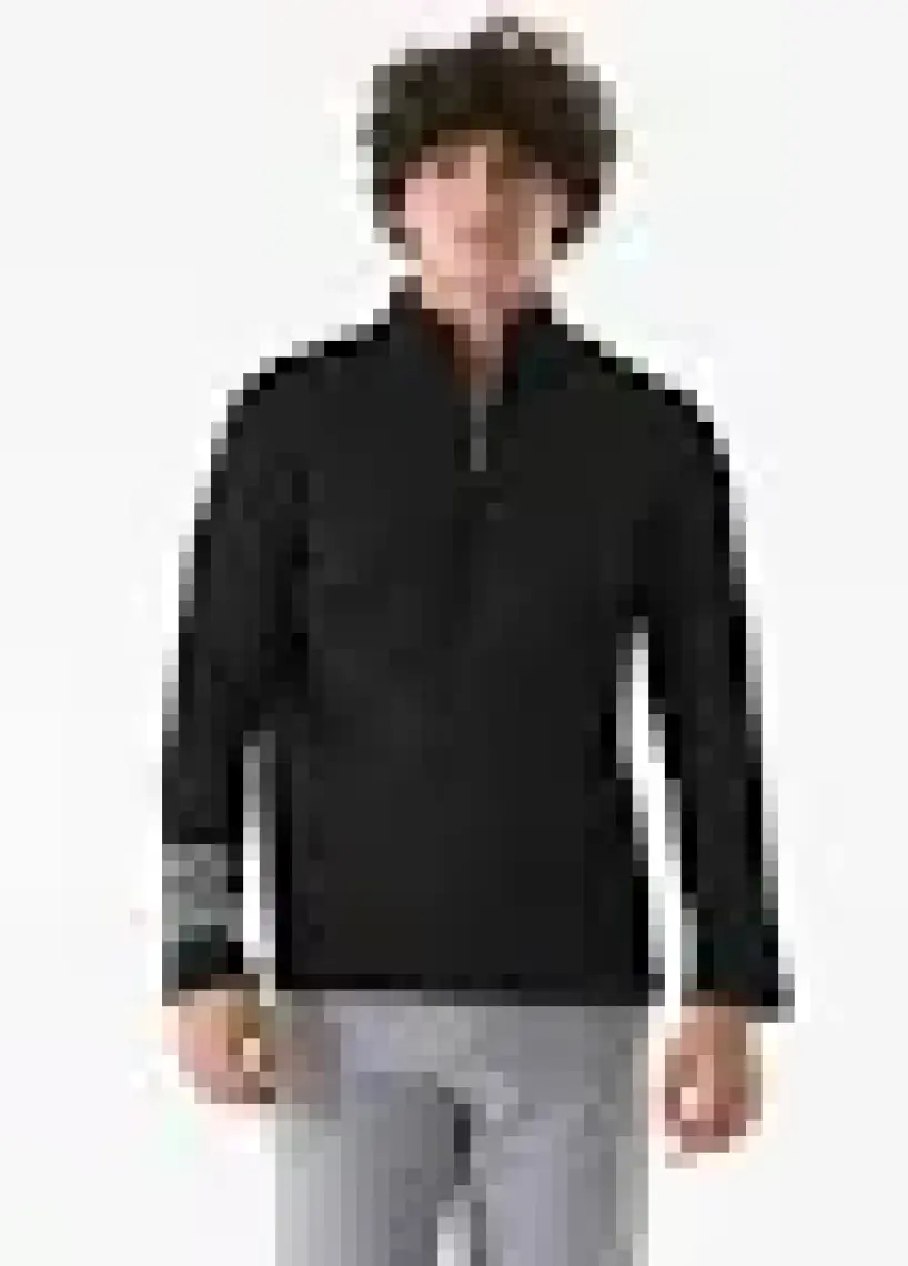 Basic Yarım Fermuarlı Dik Yaka  Sweatshirt