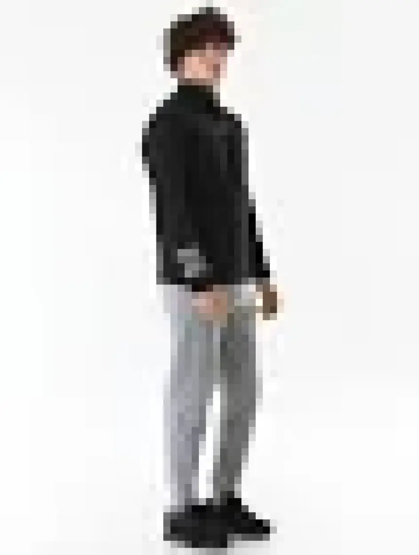 Basic Yarım Fermuarlı Dik Yaka  Sweatshirt