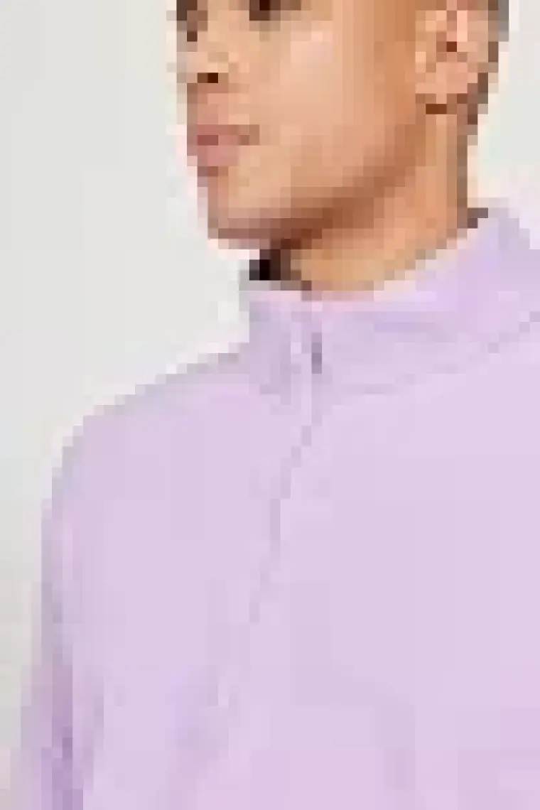 Altınyıldız Classics Erkek Lila Anti-Pilling Tüylenme Yapmayan Standart Fit Dik Yaka Polar Sweatshirt