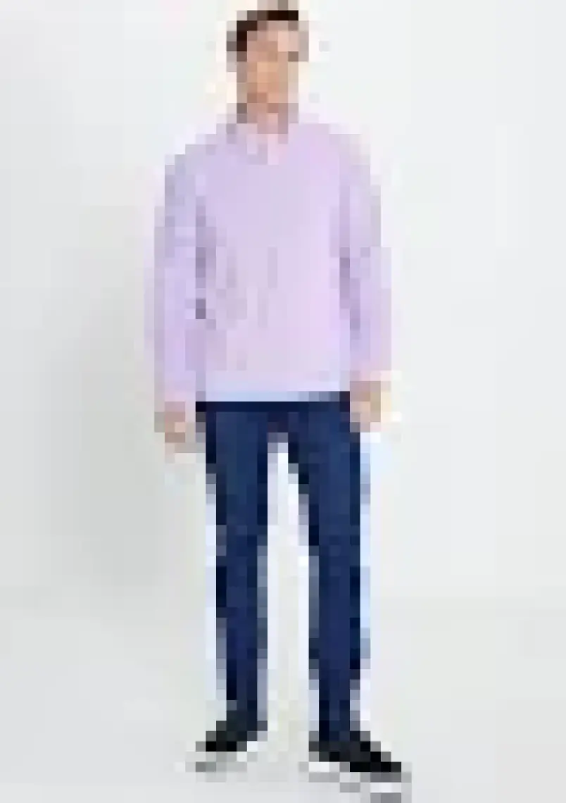 Altınyıldız Classics Erkek Lila Anti-Pilling Tüylenme Yapmayan Standart Fit Dik Yaka Polar Sweatshirt