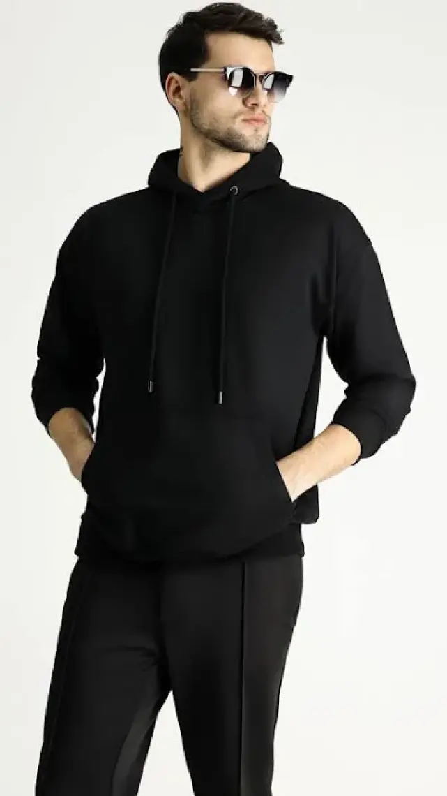 Kapüşonlu Oversize Pamuklu Sweatshirt
