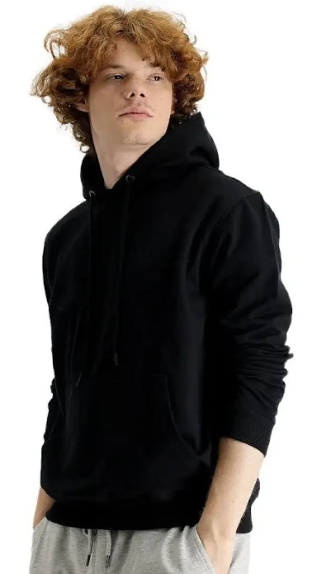 Kapüşonlu Oversize Pamuklu Sweatshirt