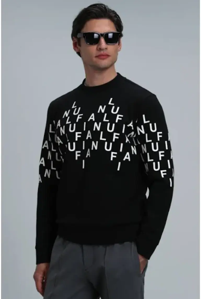 Lufian Rose Erkek Sweatshirt Kırık Beyaz