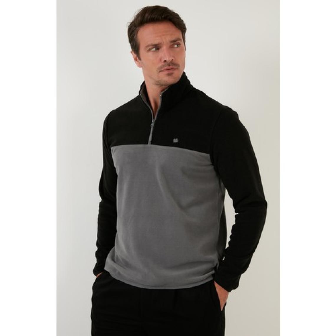 Buratti Regular Fit Fermuarlı Dik Yaka Kışlık Şardonlu Polar Erkek Polar 5906016