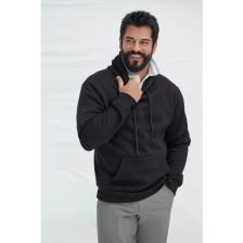 Altınyıldız Classics Erkek Siyah Standart Fit Normal Kesim Içi Polarlı 3 Iplik Kapüşonlu Pamuklu Sweatshirt