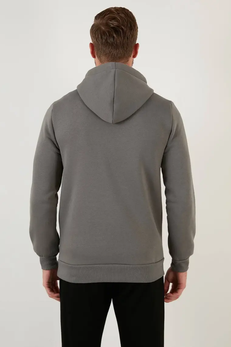 Buratti Slim Fit Kapüşonlu Kanguru Cepli İçi Tüylü Yumuşak Şardonlu Sweat Erkek SWEAT 5905281