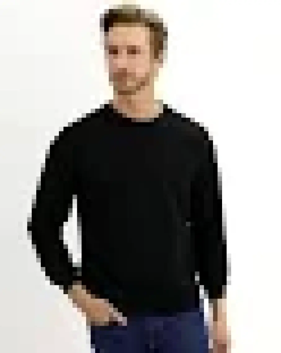 Bisiklet Yaka Oversize Pamuklu Sweatshirt