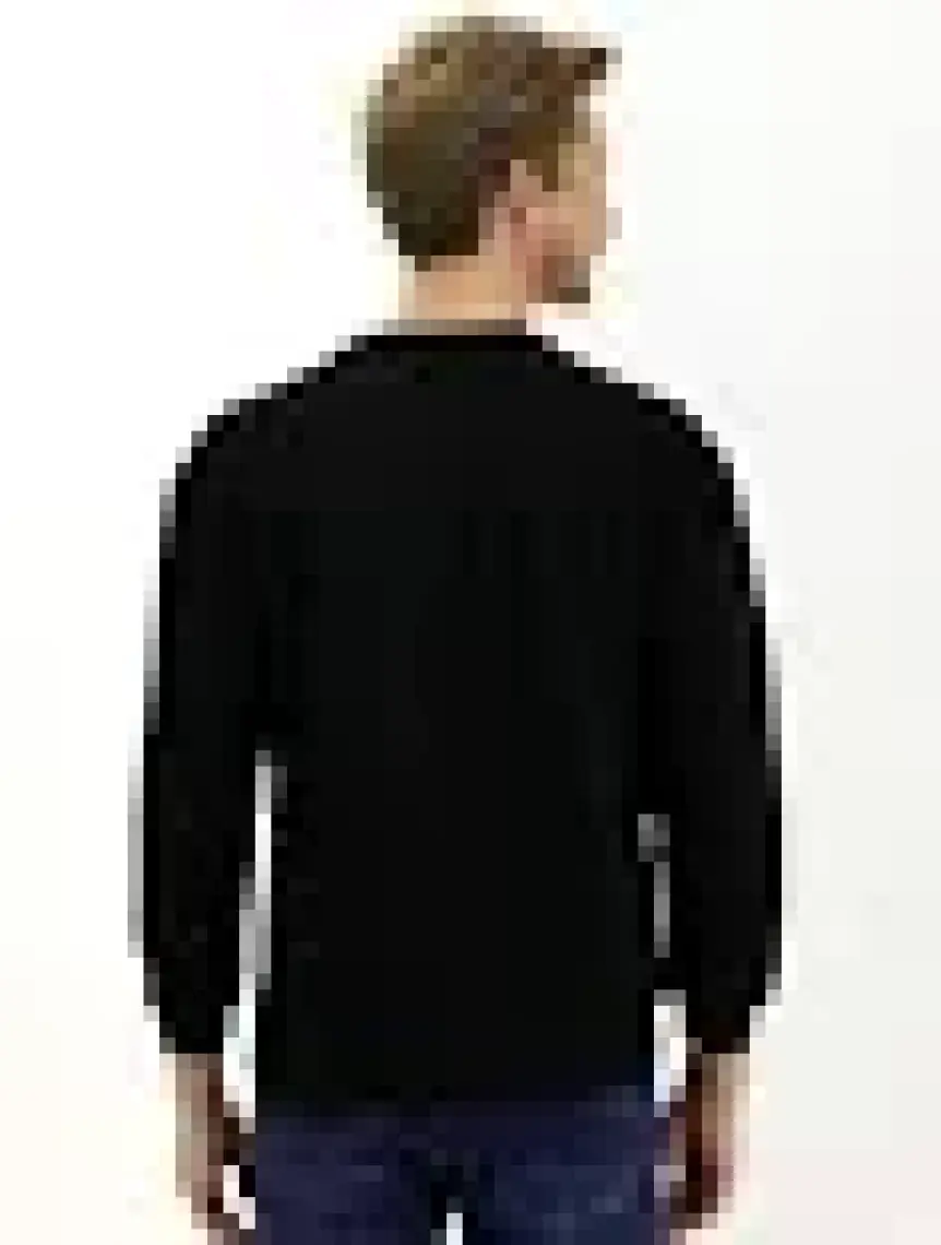 Bisiklet Yaka Oversize Pamuklu Sweatshirt