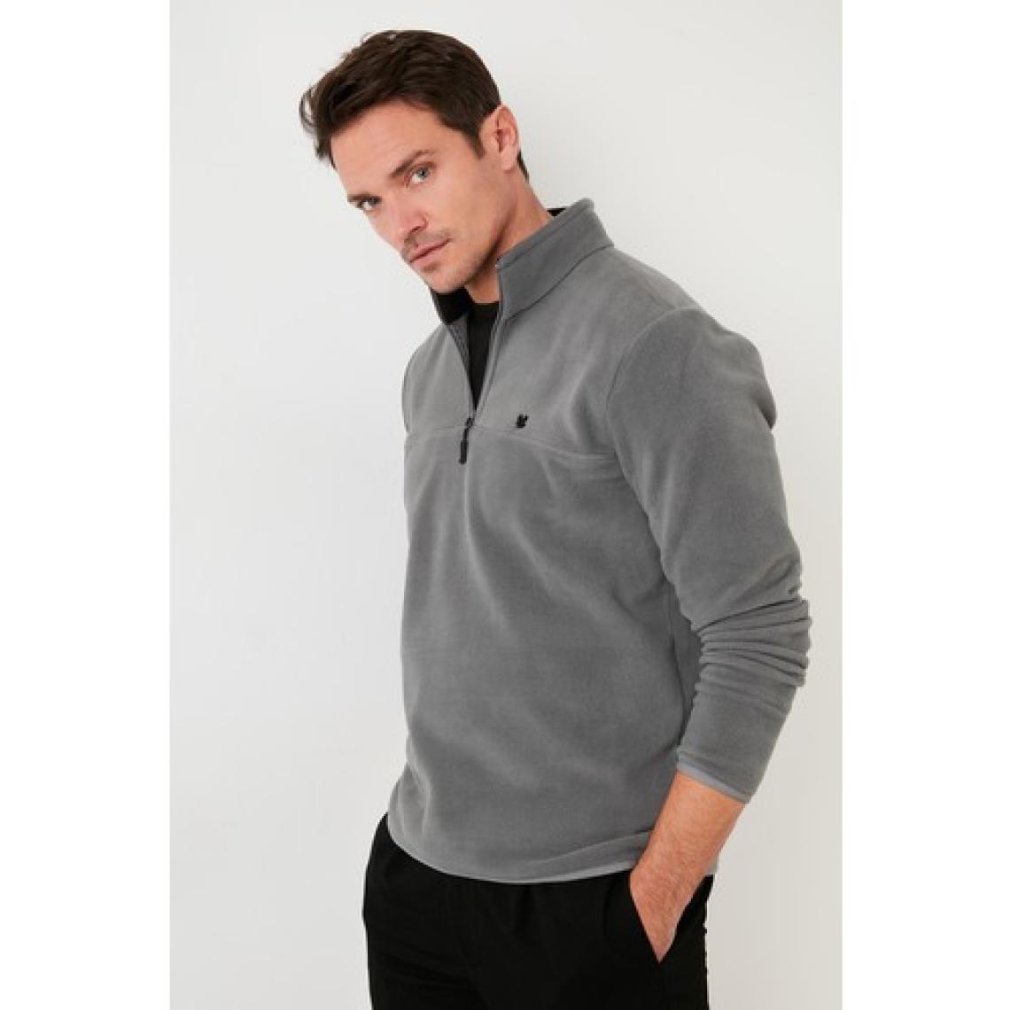 Buratti Slim Fit Anti-Pilling Tüylenme Yapmayan Bato Yaka Kışlık Şardonlu Polar Erkek POLAR 5906001