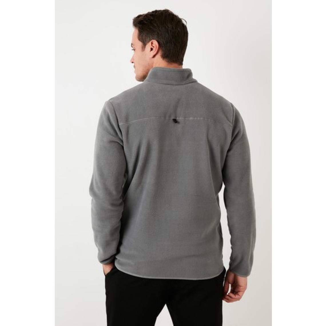 Buratti Slim Fit Anti-Pilling Tüylenme Yapmayan Bato Yaka Kışlık Şardonlu Polar Erkek POLAR 5906001