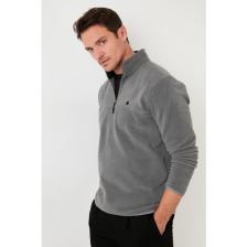 Buratti Slim Fit Anti-Pilling Tüylenme Yapmayan Bato Yaka Kışlık Şardonlu Polar Erkek POLAR 5906001