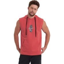 Adams Erkek Kapüşonlu Kanguru Cepli Kolsuz Sweatshirt