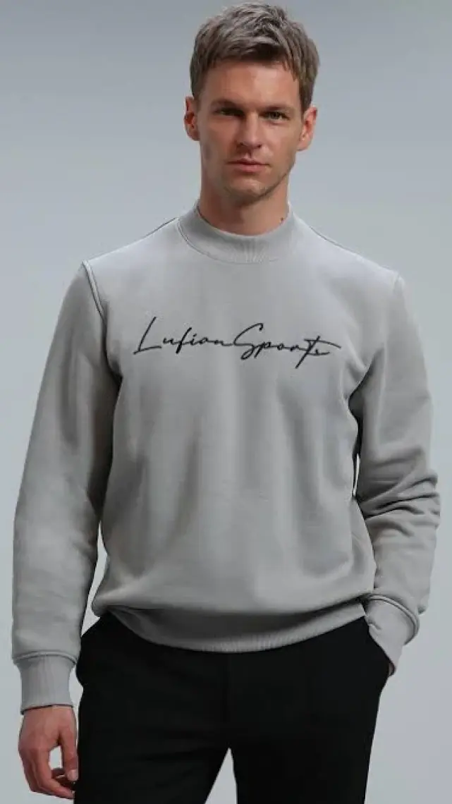Lufian Lowe Erkek Sweatshirt Mürdüm