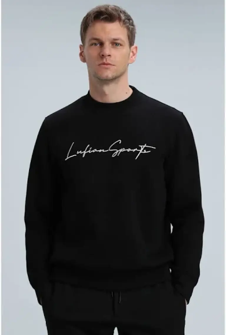 Lufian Lowe Erkek Sweatshirt Mürdüm